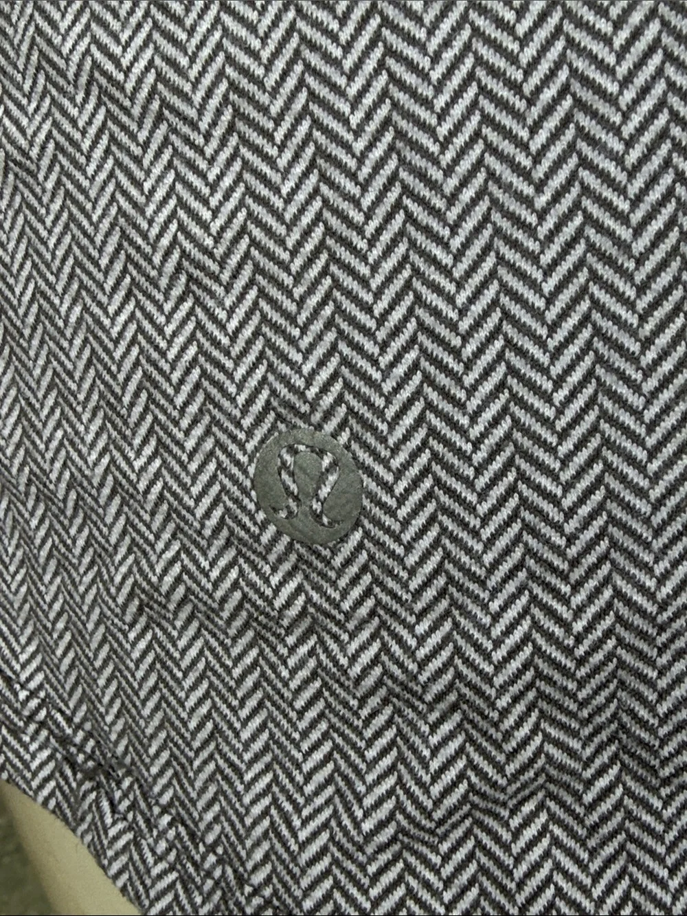 Lululemon Kanto Catch Me 1/2 Zip in Heathered Herringbone/White Slate Size 8